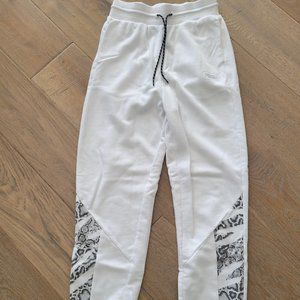 Womens Puma White Sweatpants